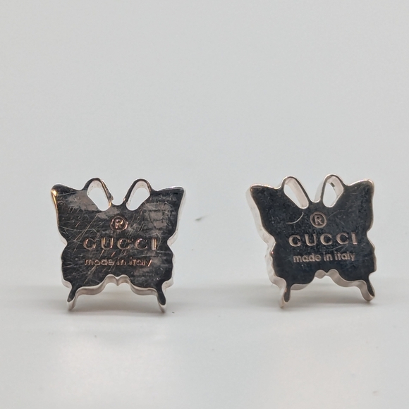 Gucci Silver Butterfly Earrings - Picture 1 of 5